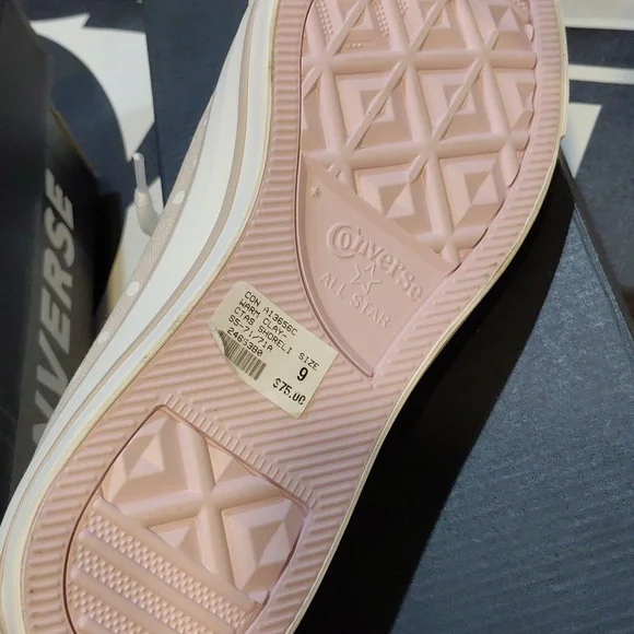 Converse Women's Polka Dot Sneakers - Pink - Picture 3 of 8